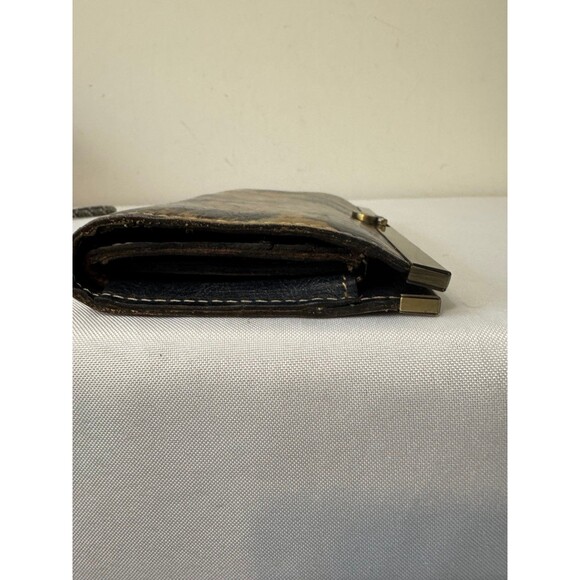 PATRICIA NASH CAUCHY  ITALIAN LEATHER TOP FRAME WALLET/CLUTCH - Picture 5 of 11